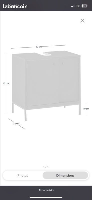 Meuble sous vasque (image 2)