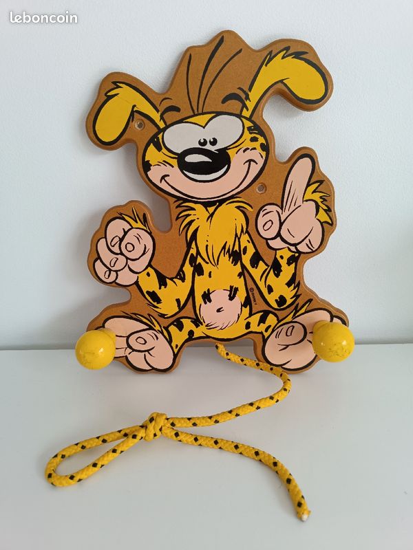 Rare porte-manteaux bois vintage Marsupilami par Vilac (image 1)