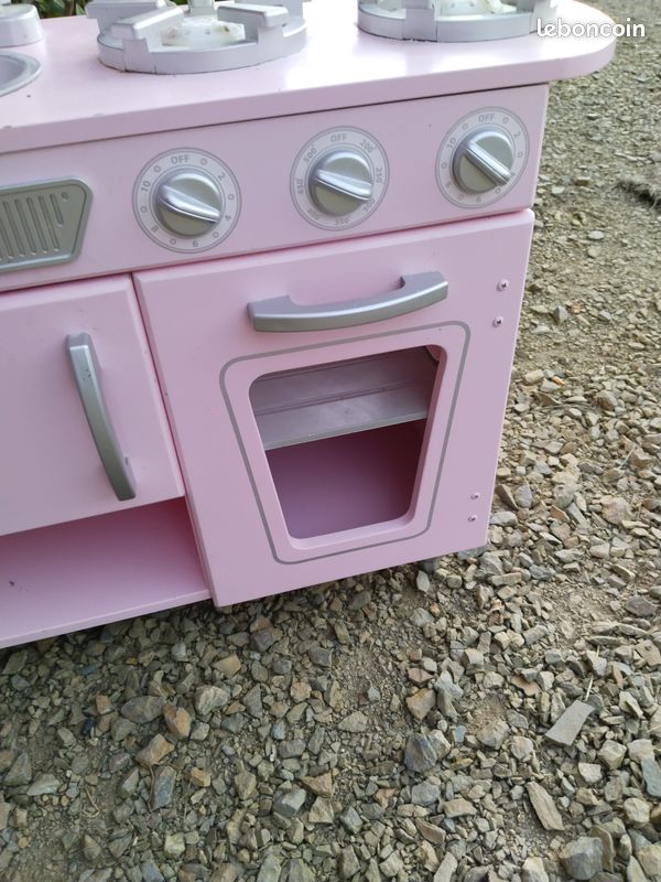 Cuisine enfant rose en bois (image 4)