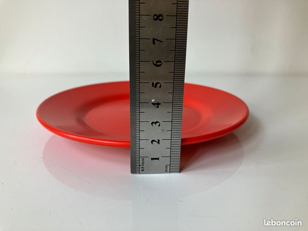 Rare série de 6 petites assiettes Rosti Mepal vintage (image 13)
