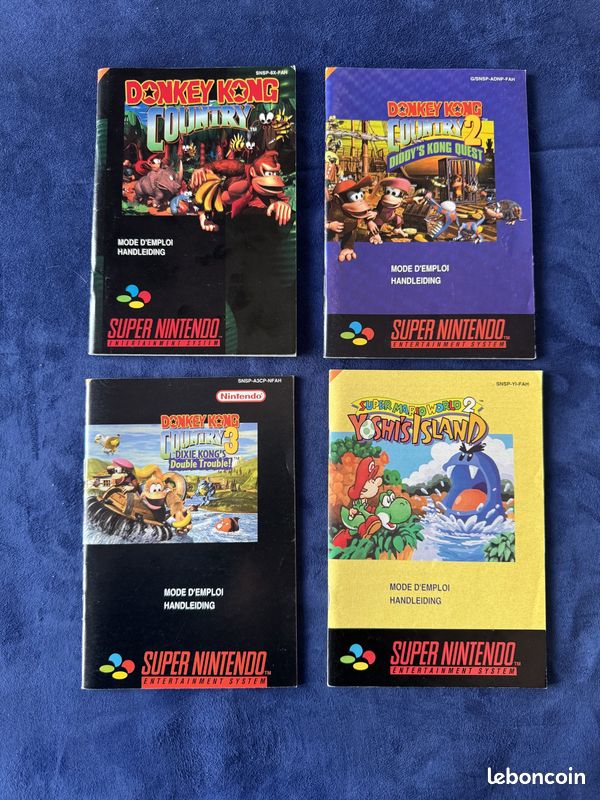 Notices version française en très bon état pour jeux et consoles Nintendo NES, Super NES, Game Boy, Game boy Color, Game boy pocket, Game Boy Advance GBA, DS (image 2)