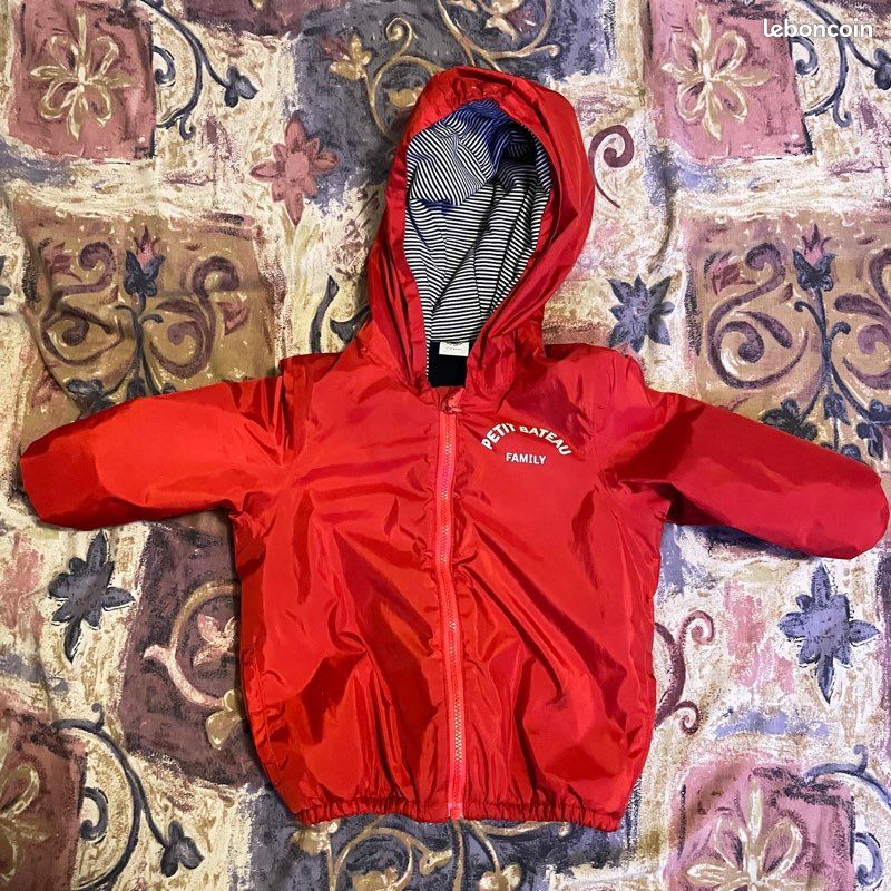 Coupe-Vent Chaud Bébé Petit Bateau Rouge – 24 mois Vêtements bébé