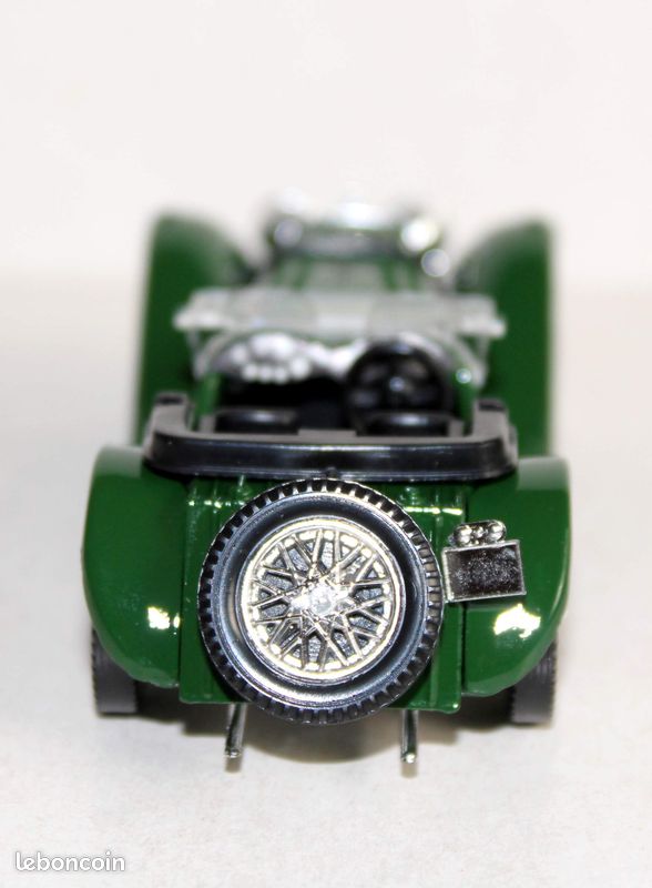 Solido 1/43 n°4002 jaguar ss 100 1938 vert, voiture decapotable, auto miniature (image 5)