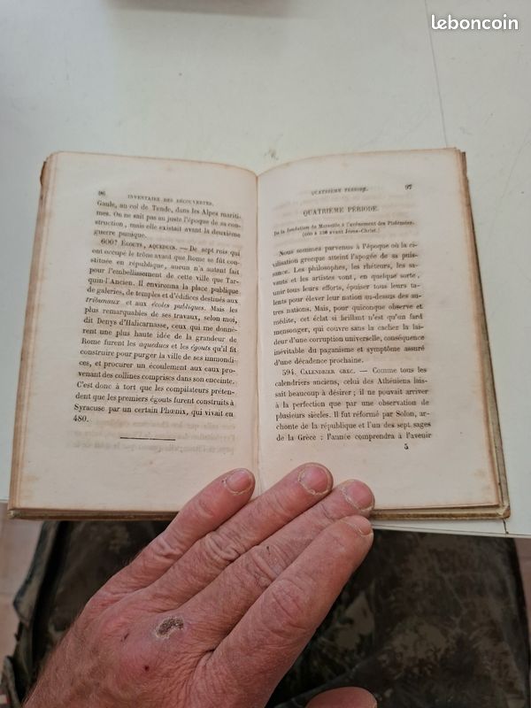 2554: Inventaire des decouvertes livre scolaire XIXe Beau Versailles cartonnage illustre (image 5)