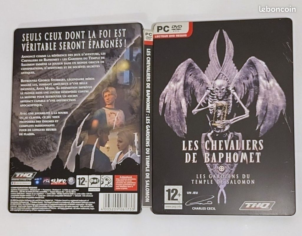 Jeu PC Les Chevaliers De Baphomet – Version Française Big Box, Édition Collector 1994