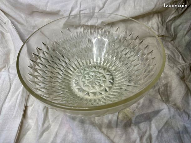 Saladier duralex en verre ambré vintage france