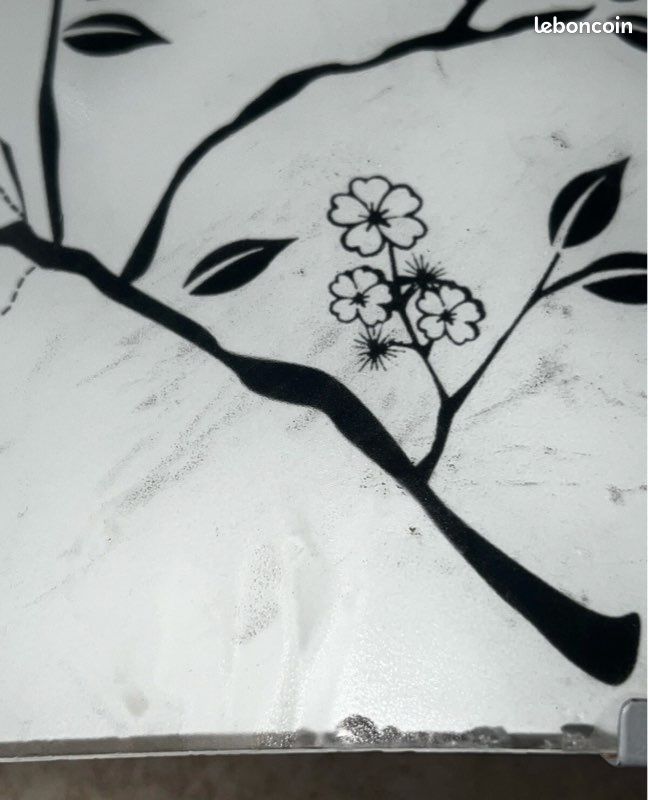 Applique murale en verre décor fleurs (image 7)