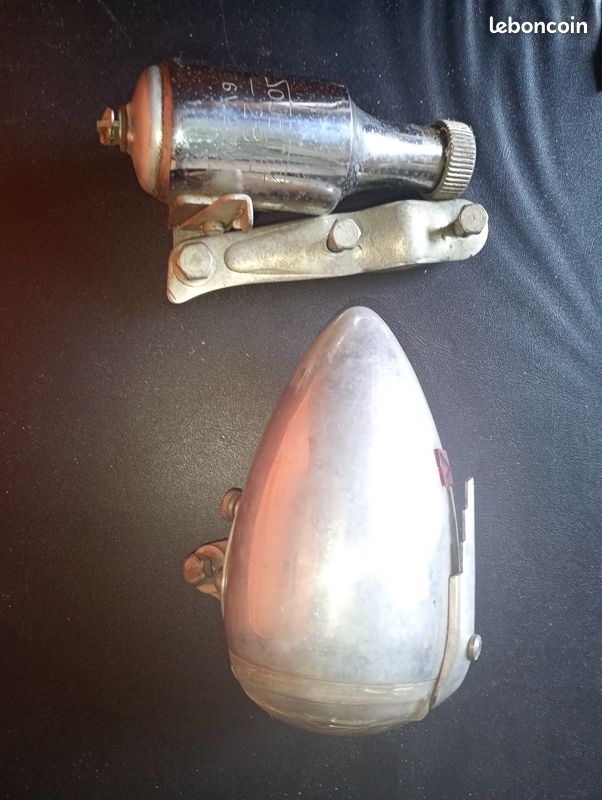 Phare De Vélo Dynamo Vintage Soubitez 89 - 6V 3W Chrome - Fabriqué En France