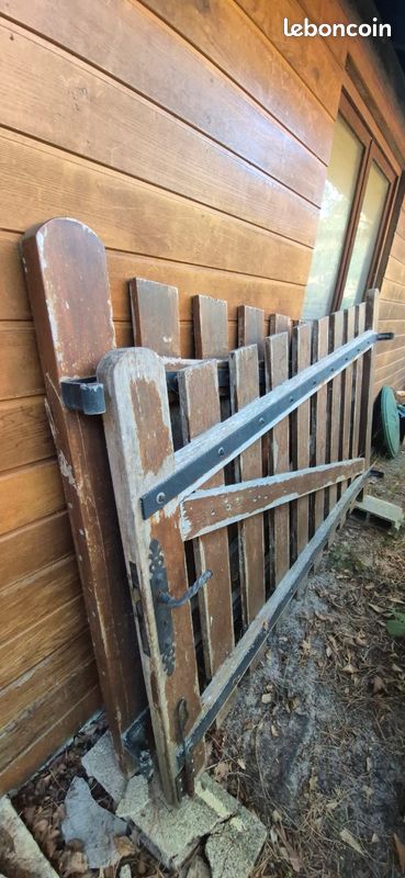 Portail Bois Iroko 4m10 (image 1)