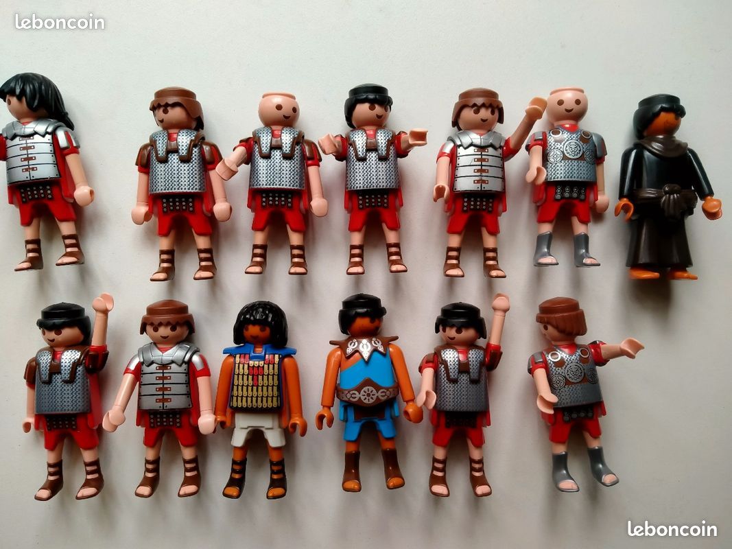 Playmobil lot de 13 personnages egypte romains centurions (envoi 4,50 euros ) (image 1)