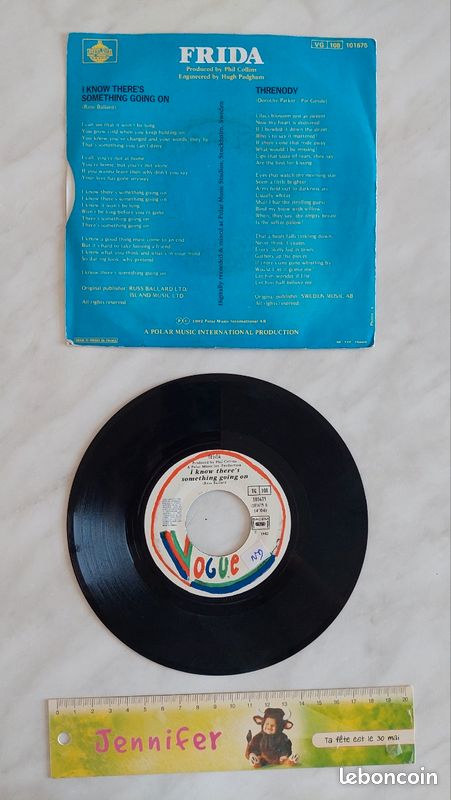 Vinyle 45Tours Frida Abba i know there's something going on threnody (image 4)