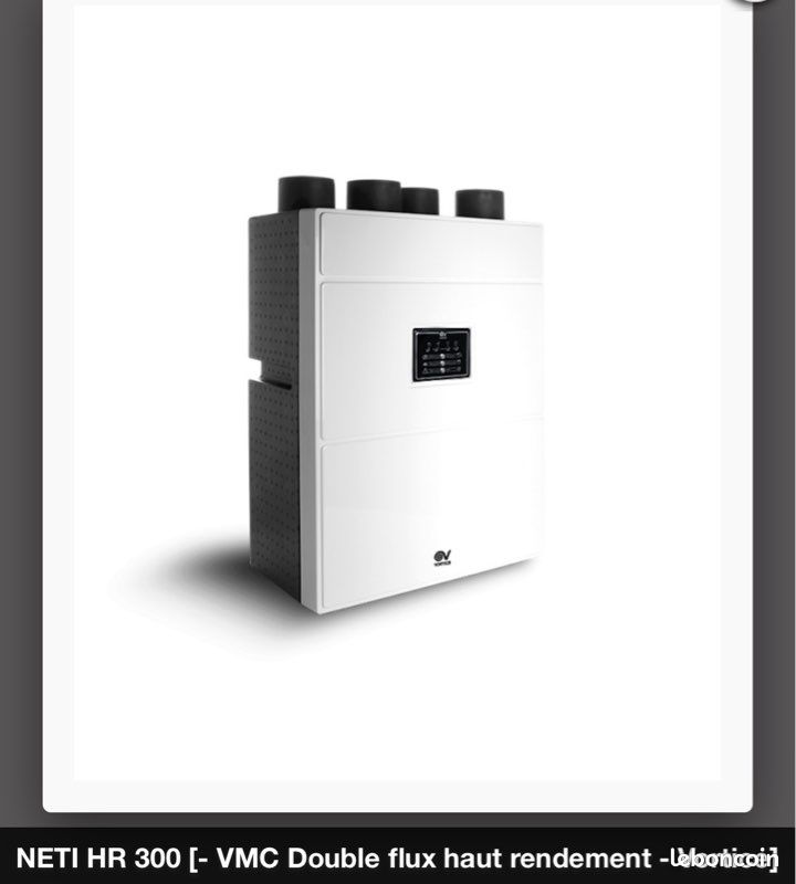 VMC double flux haut rendement 300 m3/h - VORTICE - VDFTN (image 1)