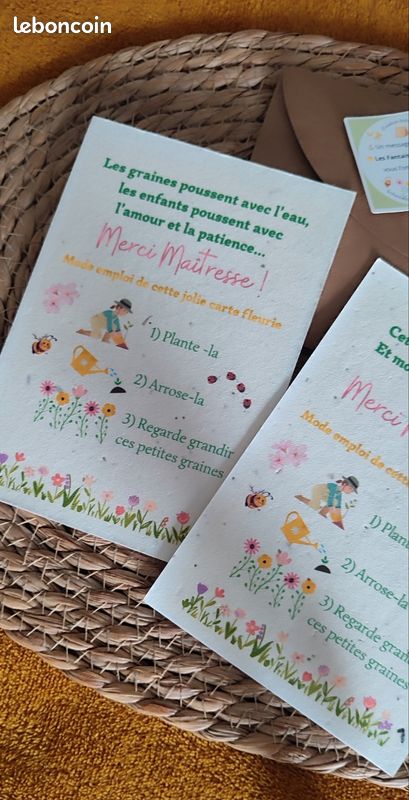 Carte de Remerciement Baptême Elégance Baptême | Echantillon offert