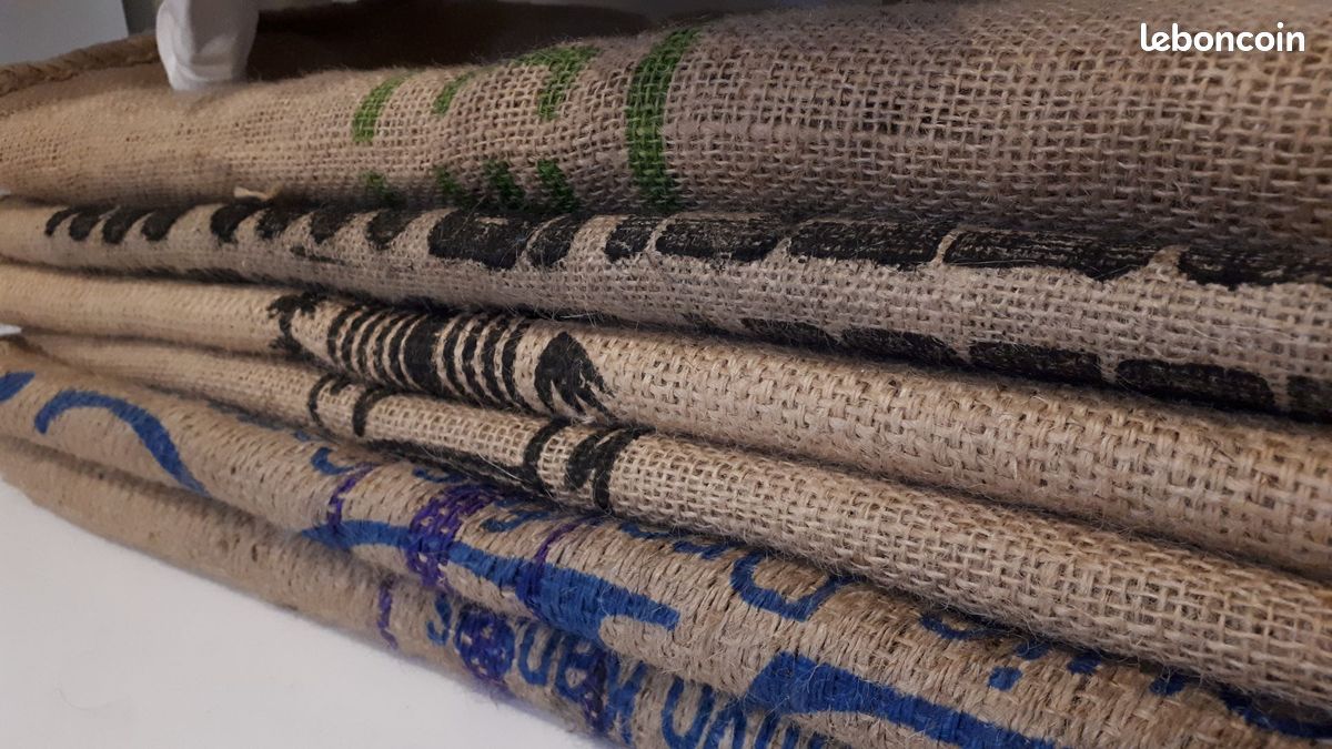 Sac de jute pour bricolage ( café) (image 1)