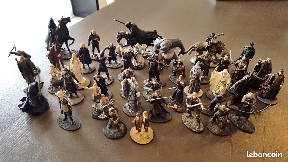 Lot De 34 Figurines Le Seigneur Des Anneaux – Eaglemoss – Plomb – Occasion