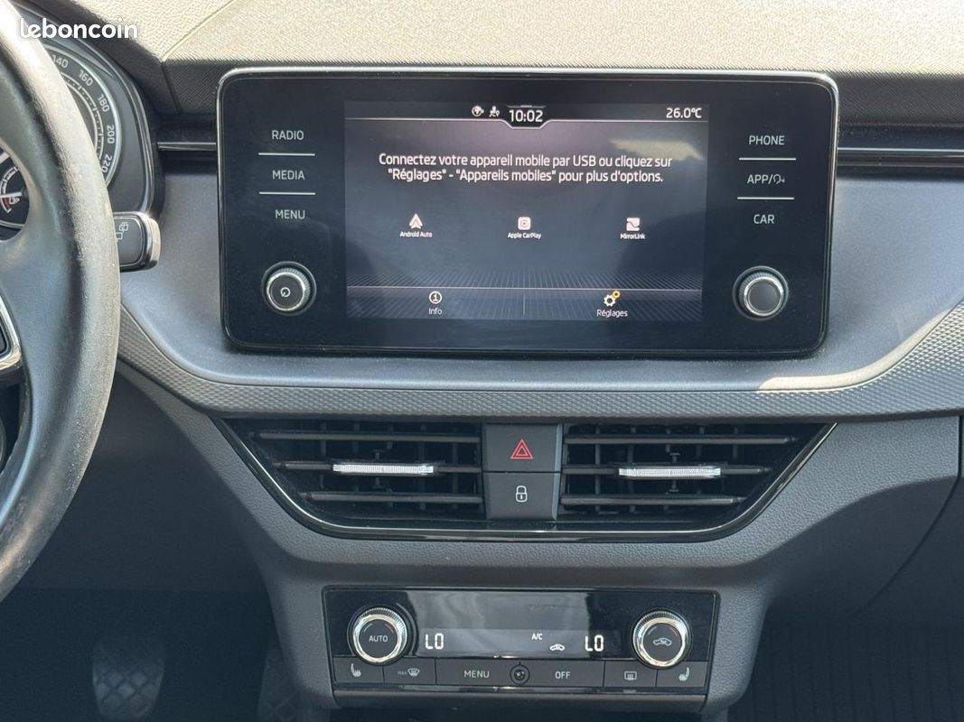 SKODA KAMIQ 1.0 TSI Evo 110ch Ambition 1erMain Keyless Carplay Hayon Electrique Siege chauffant (image 7)