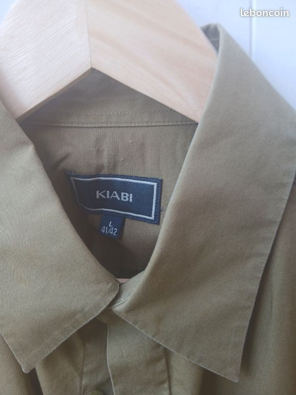 Chemise kaki manche courte (image 1)