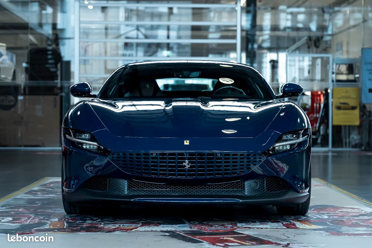 Ferrari Roma Coupé V8 3.9 620 ch - Blu Scozia - Volant LED Carbone - Malus inclus (image 2)