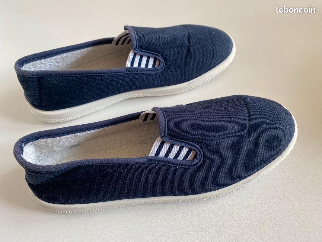 Ballerines toile bleu marine (image 2)