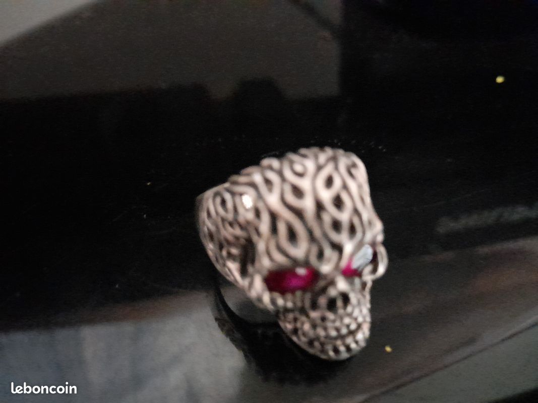 Bague tete de mort homme (image 2)