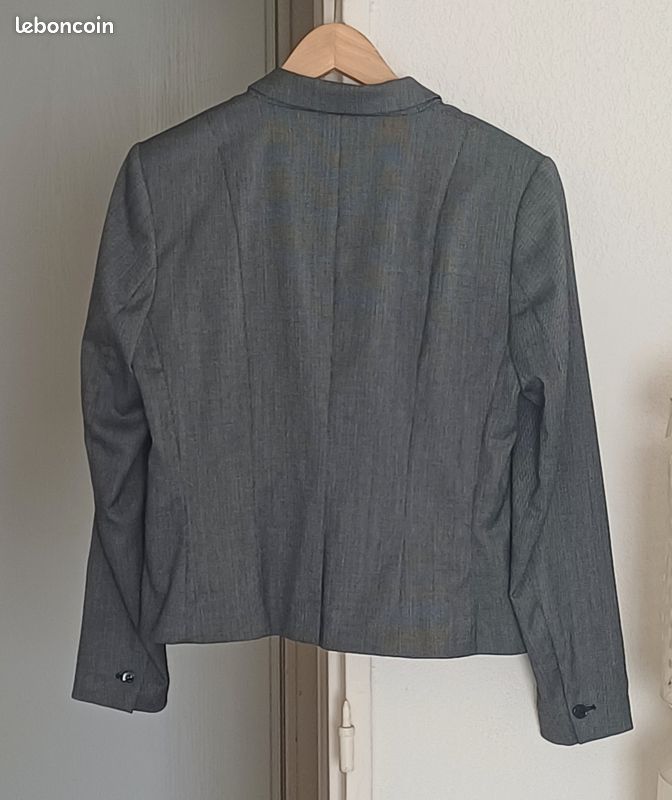 Veste Courte Style British - Taille 40, Couleur Beige, Occasion Très Bon état (La Redoute)