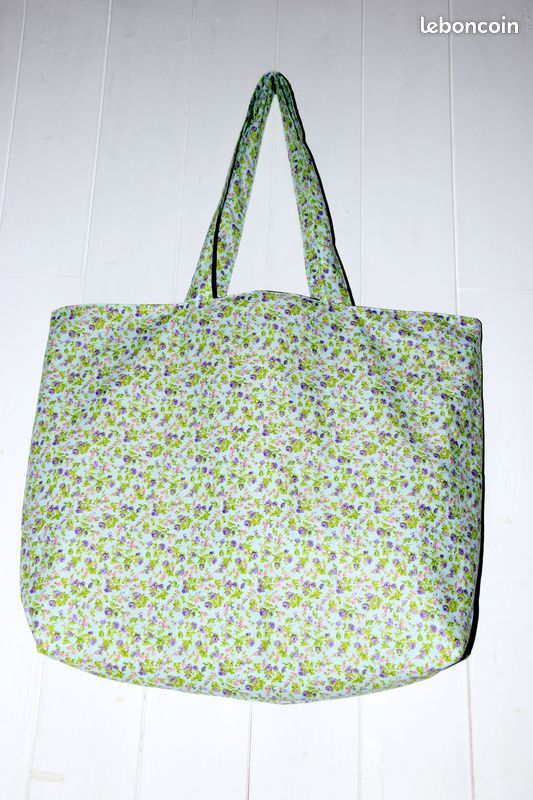Tote bag doublé, réversible, fait main (image 2)