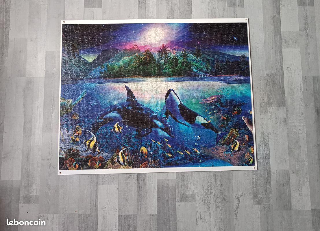 WIETRE Cadre Puzzle Aluminium 98 X 75 Cm – Compatible Ravensburger 2000 Pièces, Noir – Protection Et Décoration Murale