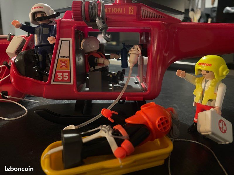 Sauveteurs Hélicoptère et bateau Playmobil 4428 (image 4)