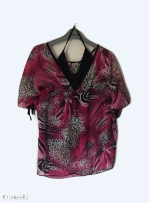 Tunique fuchsia Charbell 40 (image 1)