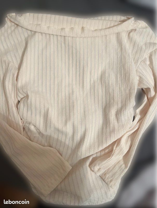 Pull crème transparent (image 1)