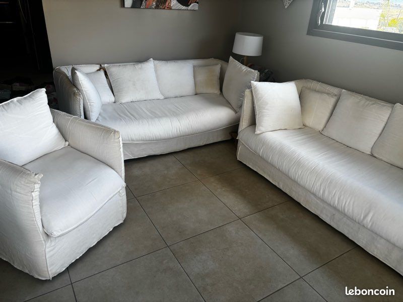 Vends 2 canapés et fauteuil Louvain Maisons du Monde (image 8)