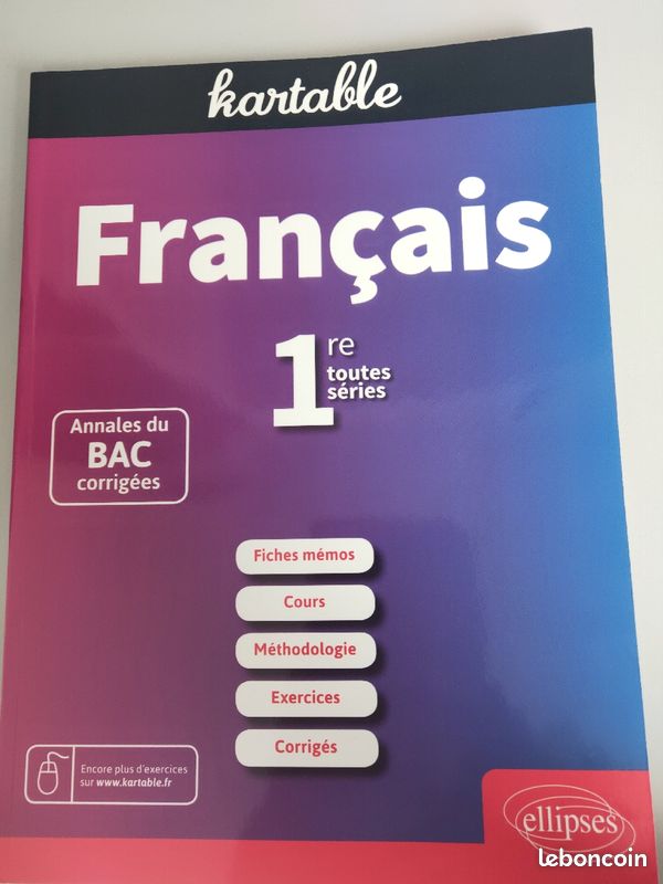 Livre 1ère bac de français (image 1)