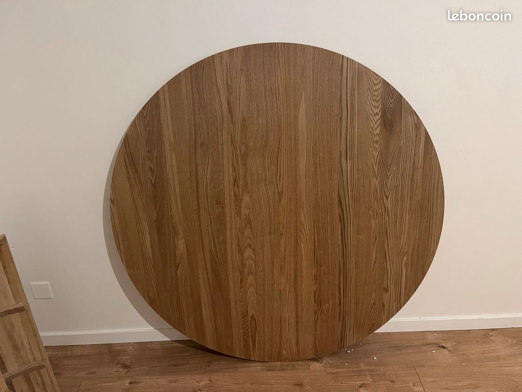 Table a Manger 6 personnes Ronde Bois Marron (image 2)