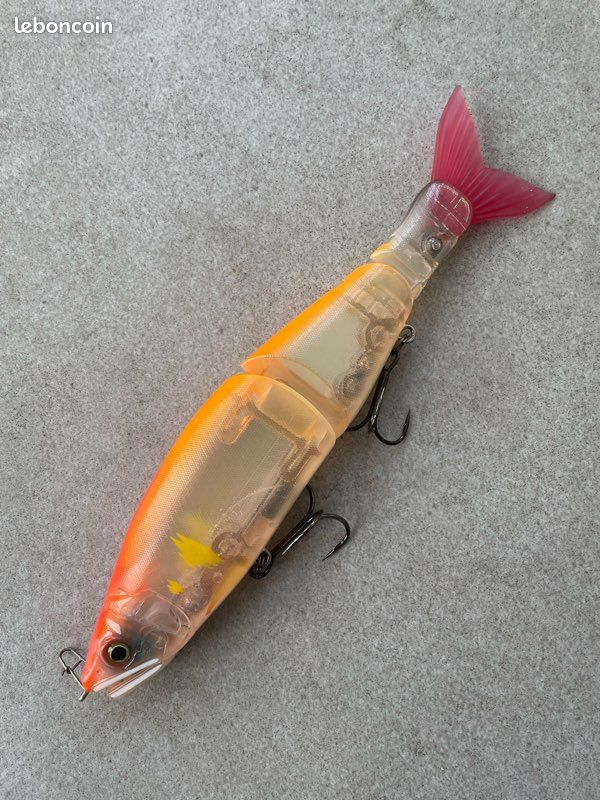 Leurre Gan Craft Jointed Claw 183 Type F – Flottant, Or Joynt, 180 Mm