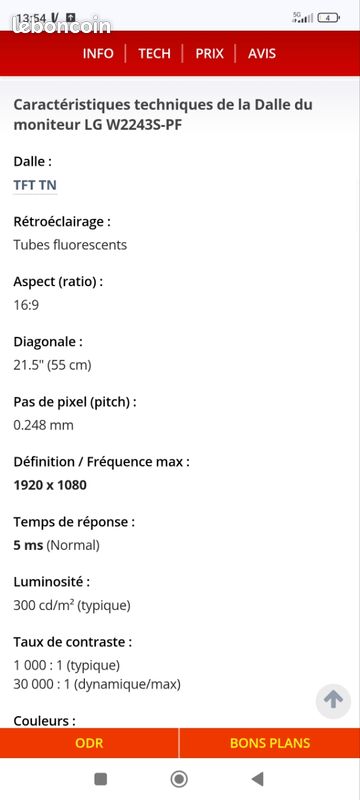 Écran ordinateur LG (image 4)