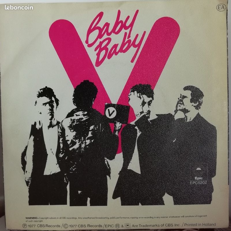 45t the Vibrators "baby baby" (1977) (image 2)