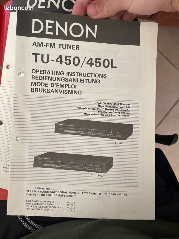 Chaîne stereo marque DENON 4 stereo en lot (image 7)