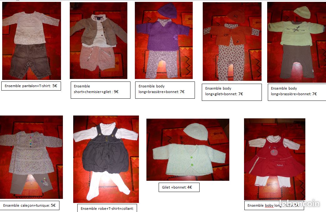 Divers vetements enfant fille , 1 mois (image 1)
