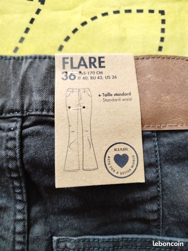 Kiabi Jean Flare Femme Noir Jean Flare/bootcut L32 Noir Femme Kiabi