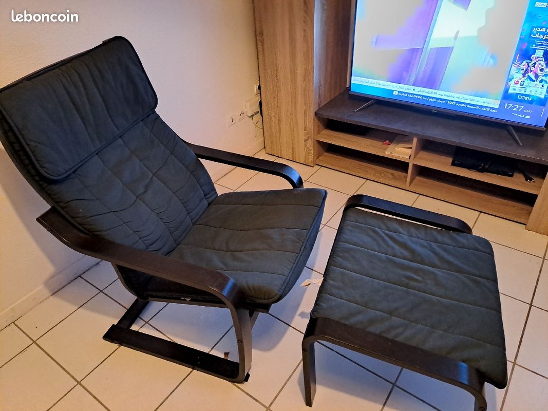 Fauteuil avec repose pieds (image 1)