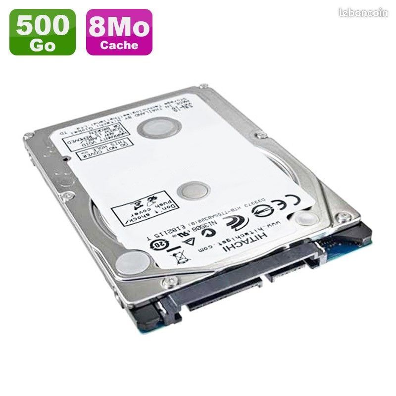 Disque Dur 500Go SATA 2.5" Hitachi Travelstar Z5K500 (image 1)