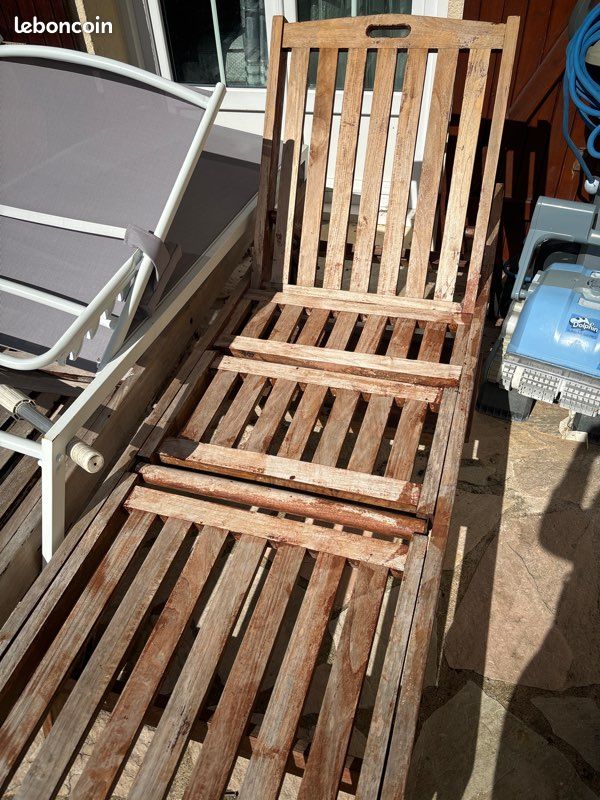 Transat jardin en bois x 2 (image 2)