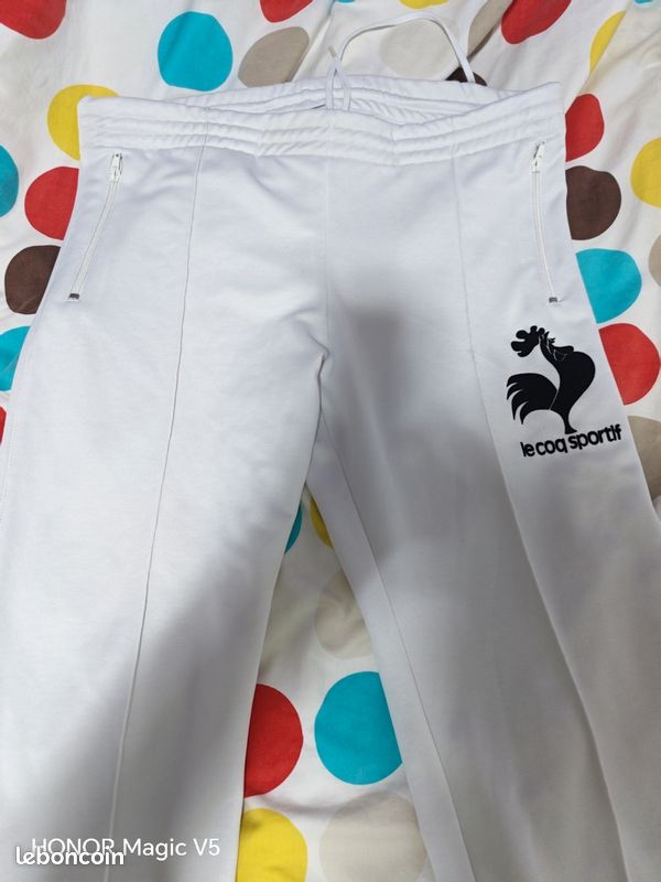 Pantalon De Survêtement Femme Le Coq Sportif - Taille L - Rose - Coton Mélangé