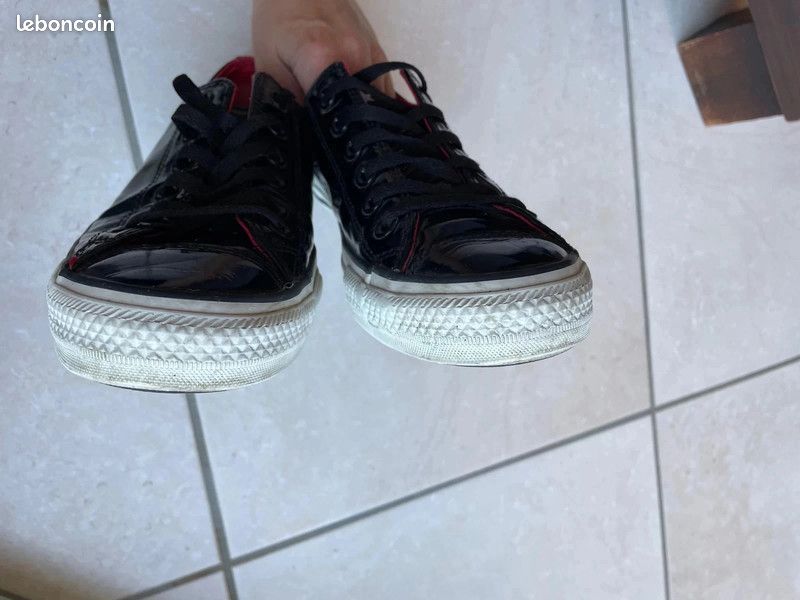 Kalinga Ashok Converse Plateforme Amazon Cuir Noir Converse Basse