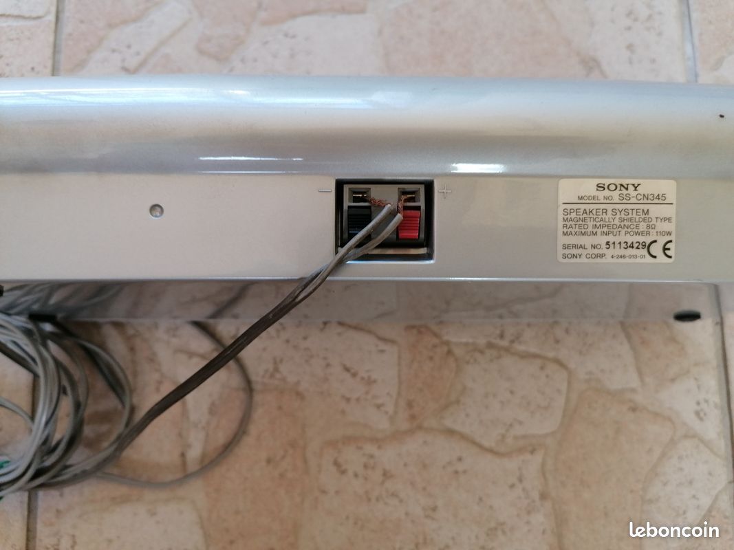 Enceintes Sony NO SS-CN345 + NO SS V345 (image 4)