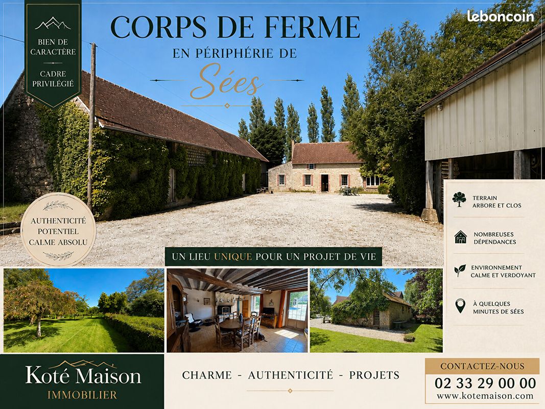 Maison 6 pièces 97 m² · à Sées · 97 m² · 228 500 €