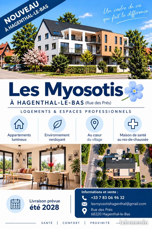 Appartement 4 pièces 81 m² · à Hagenthal-le-Bas · 81 m² · 344 047 €