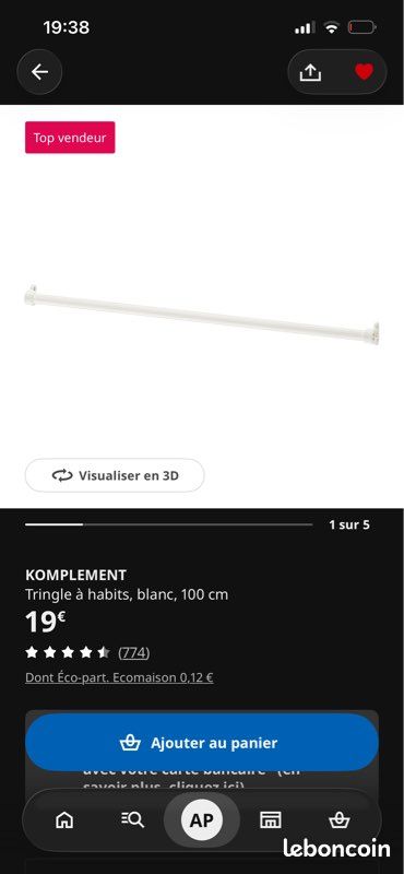Armoire PAX IKEA blanc (image 4)