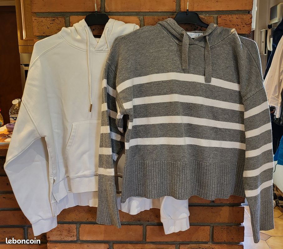 Lot de 2 sweats courts – Taille L (image 1)
