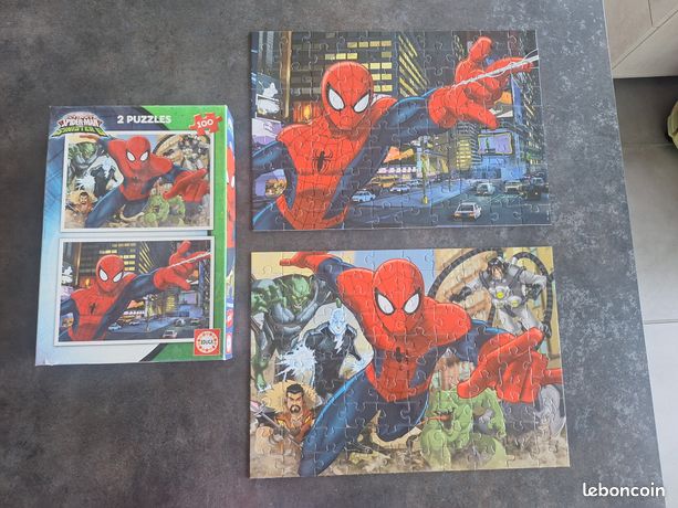 Puzzle Marvel Spiderman 200 Pièces - Un Héros Né - 480x340 Mm - Puzzle Enfant Super-Héros